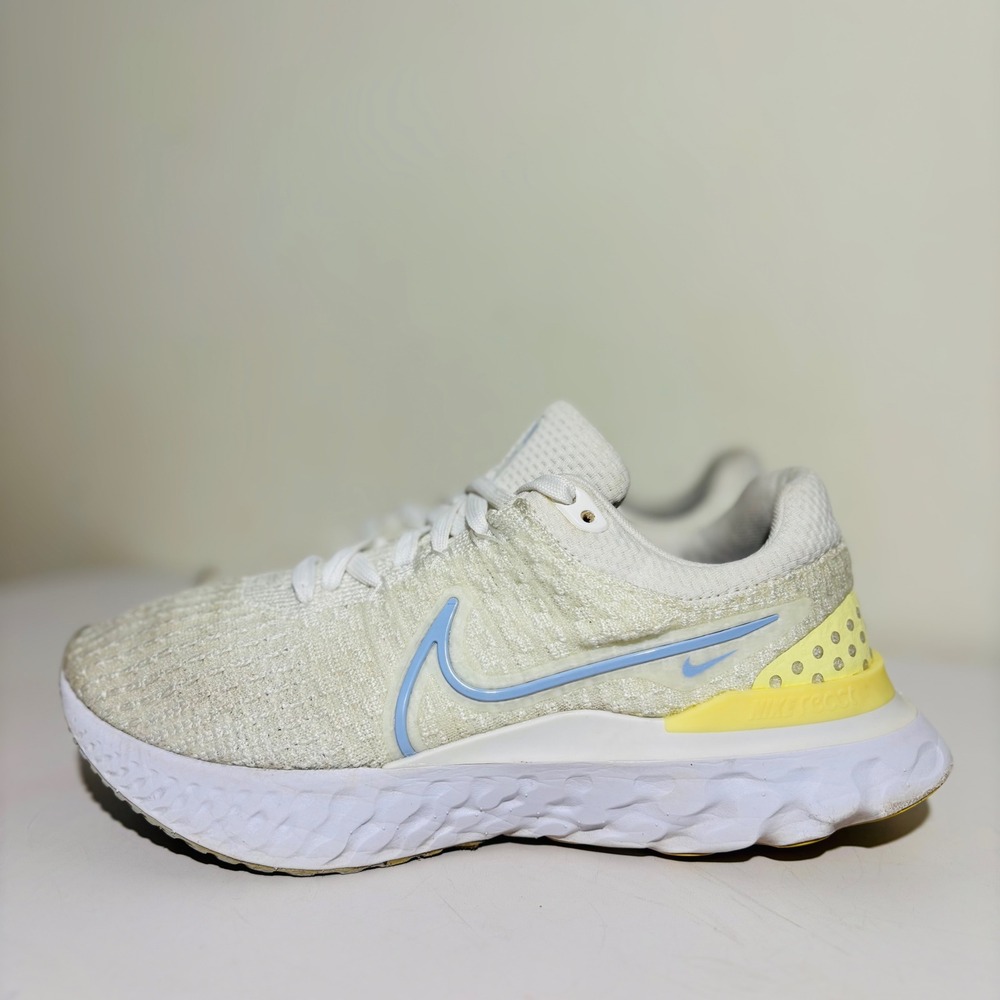 Nike React Infinity Run Flyknit 3 'White Light Marine' DD3024-100 Women's Sz 7.5